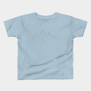 Full Moon Mountains Kids T-Shirt